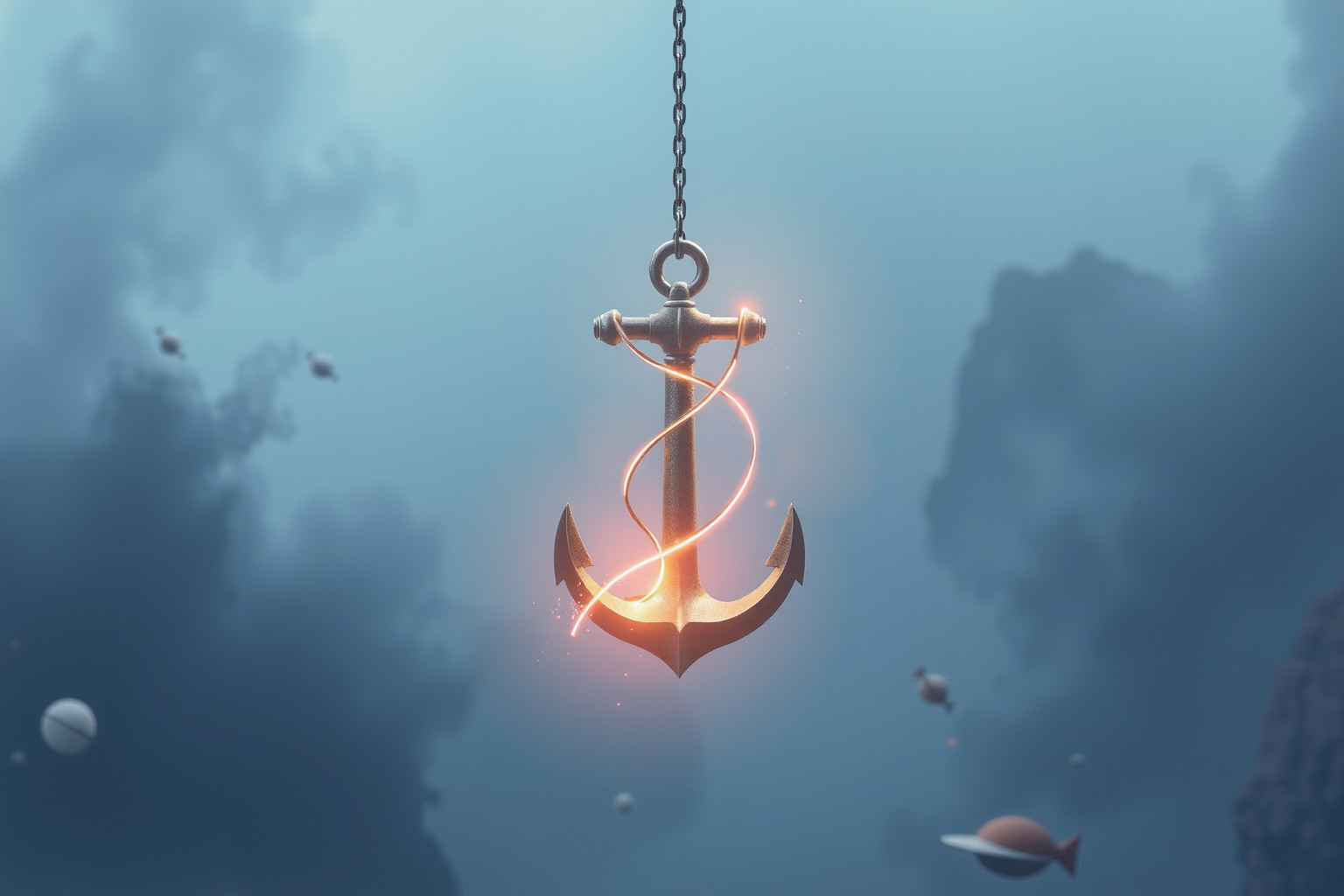Sognare un’ancora come arma simboleggia difesa e stabilità interiore.
