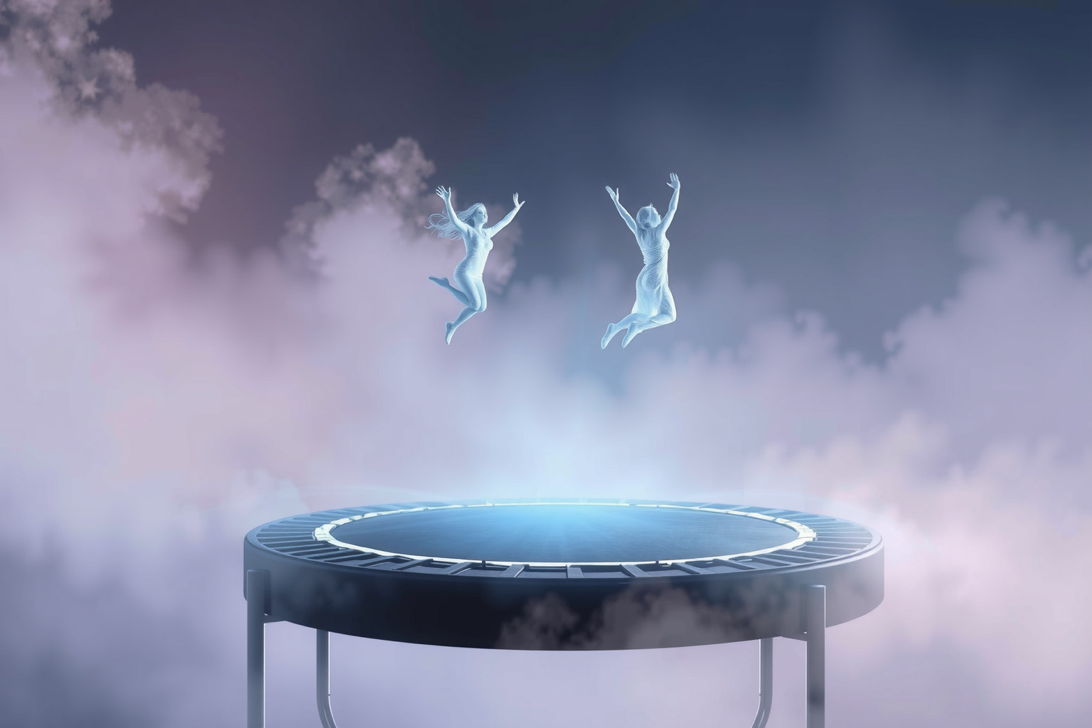 Sognare altri sul trampolino riflette desiderio di sfide condivise.