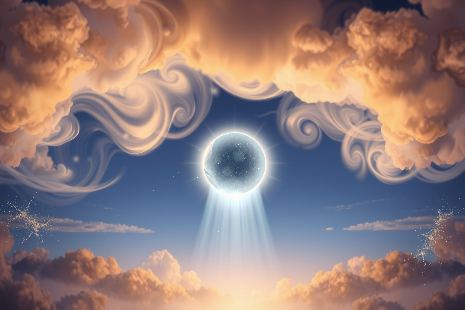 Sognare un portale nel cielo simboleggia nuove opportunità spirituali.