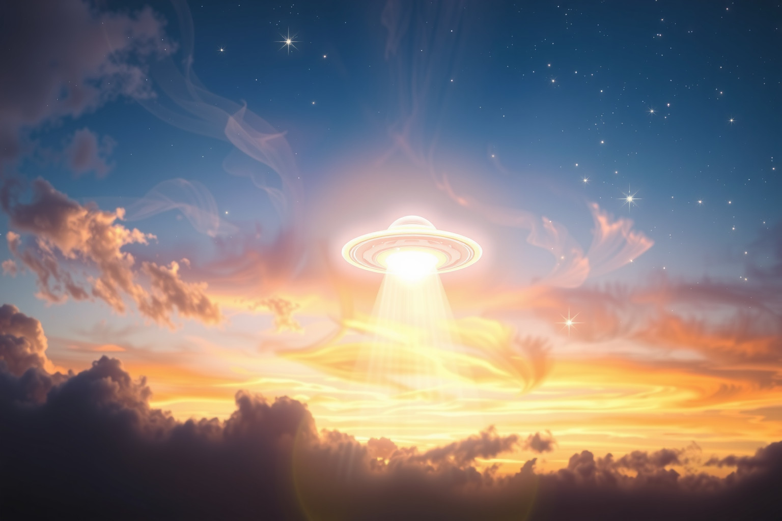 Sognare un UFO simboleggia mistero e nuove scoperte interiori.