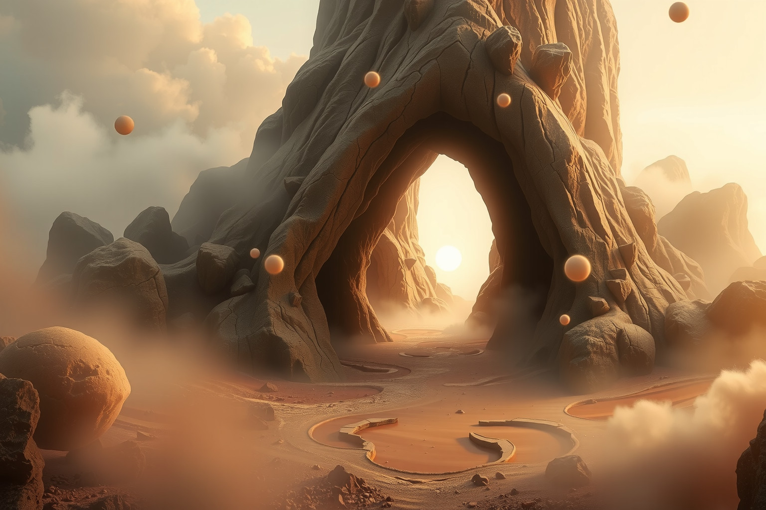 Sognare grotte simboleggia rifugio e connessione con l’inconscio profondo.