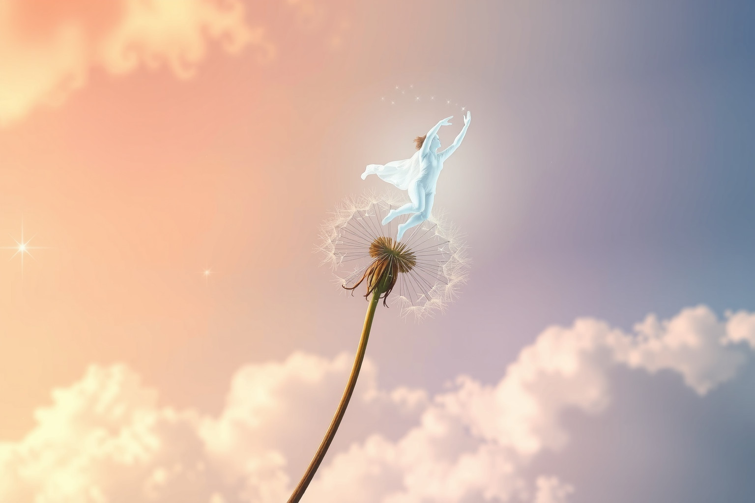 Sognare di volare con un dente di leone simboleggia libertà e desideri.