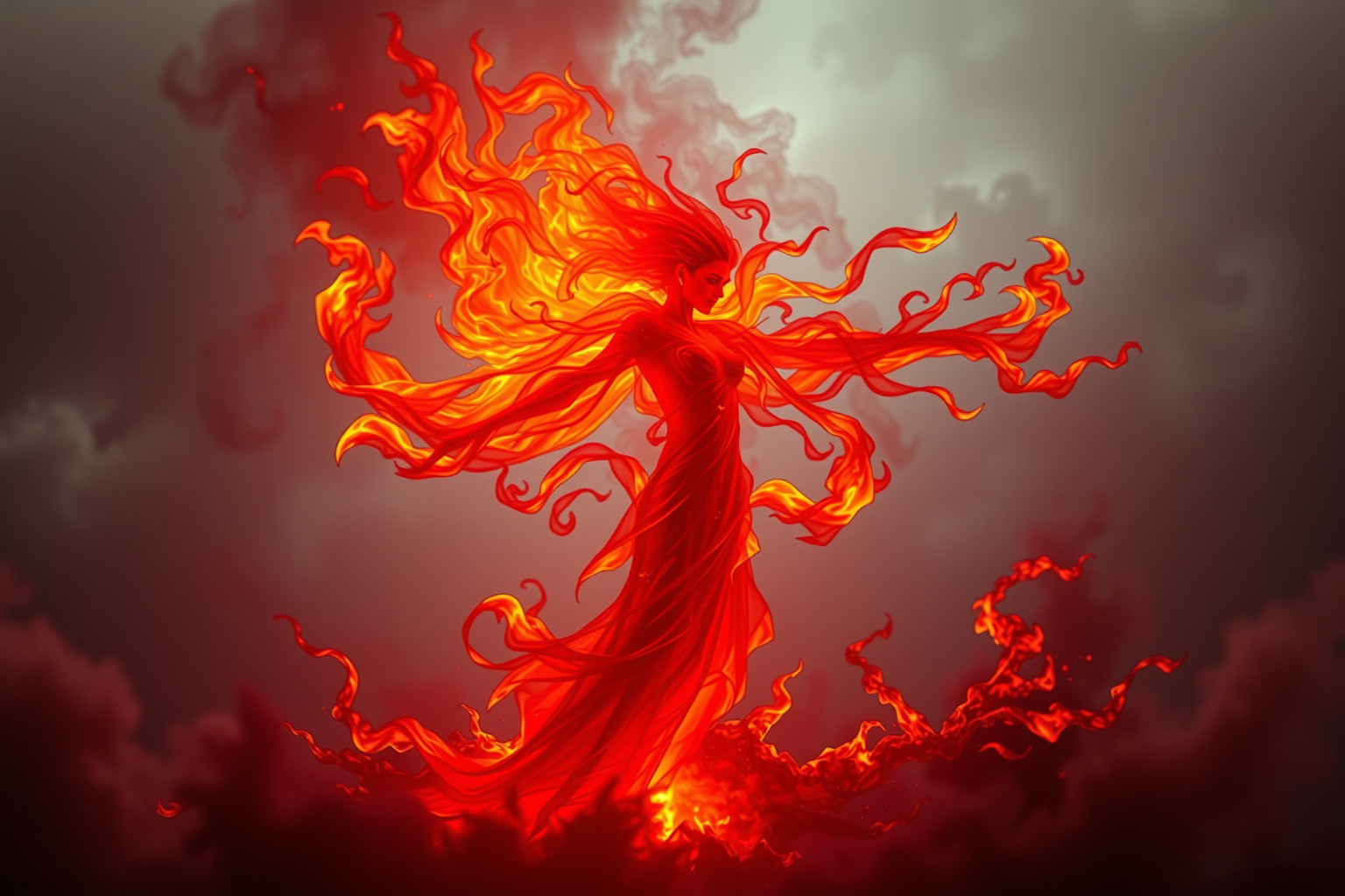 Sognare il lamentoso nel fuoco simboleggia rabbia e cambiamento profondo.