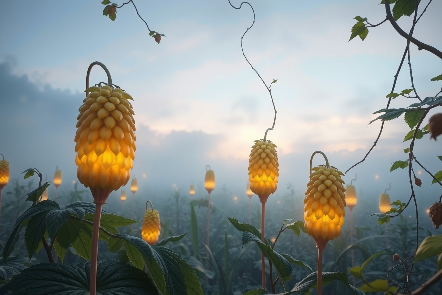 Sognare il luppolo rigoglioso simboleggia prosperità e crescita personale.