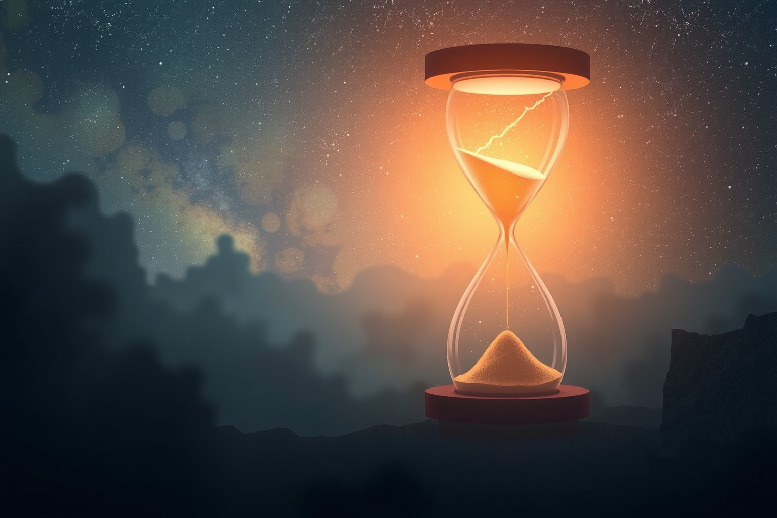 Sognare la fine del tempo riflette paura profonda dell'ignoto.