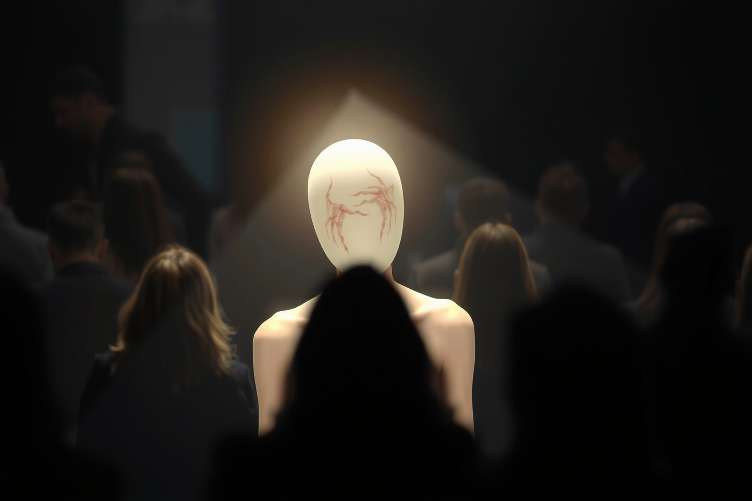 Sognare la scabbia in pubblico simboleggia paura di giudizi sociali.