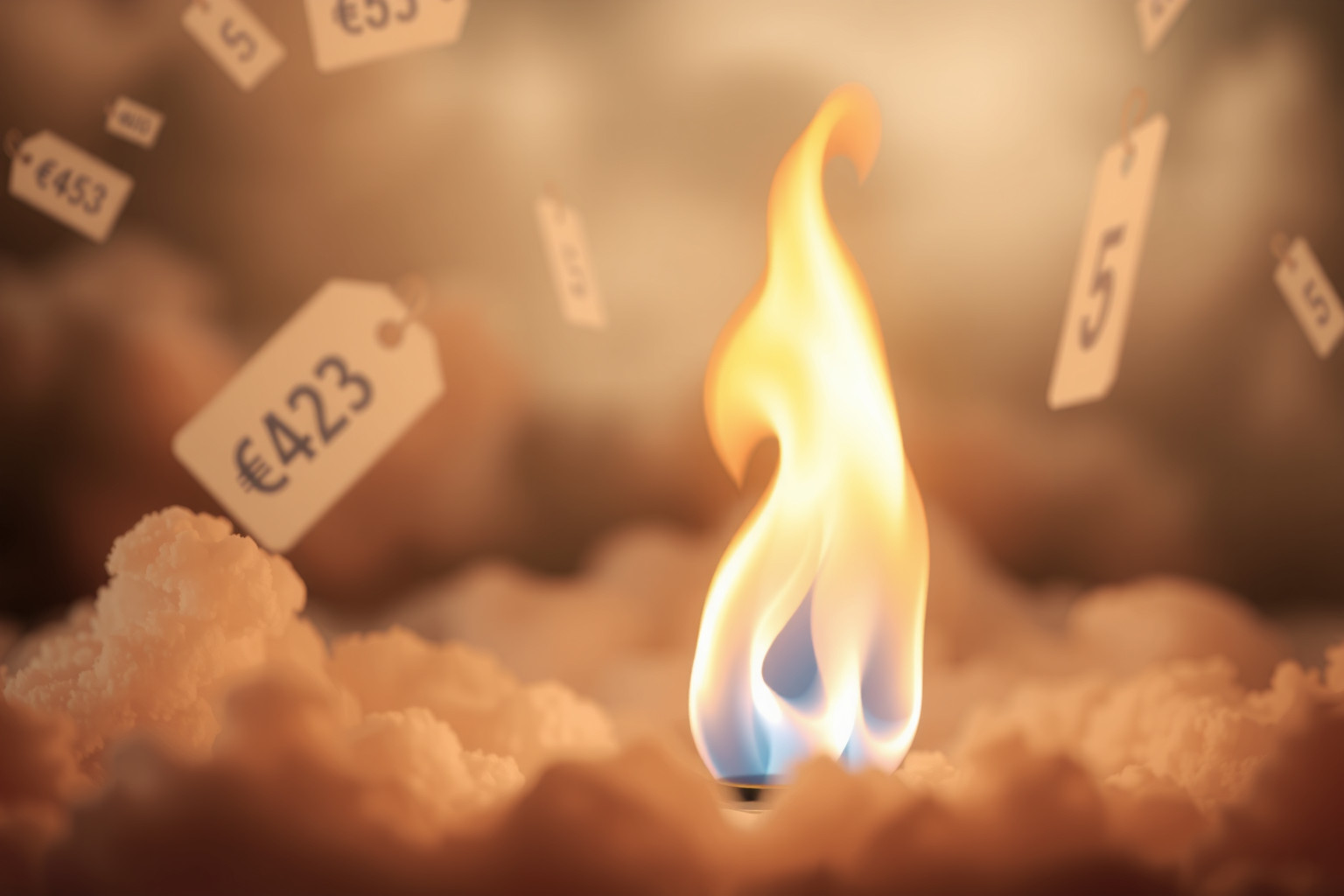 Sognare l’aumento del gas riflette ansia per spese impreviste.