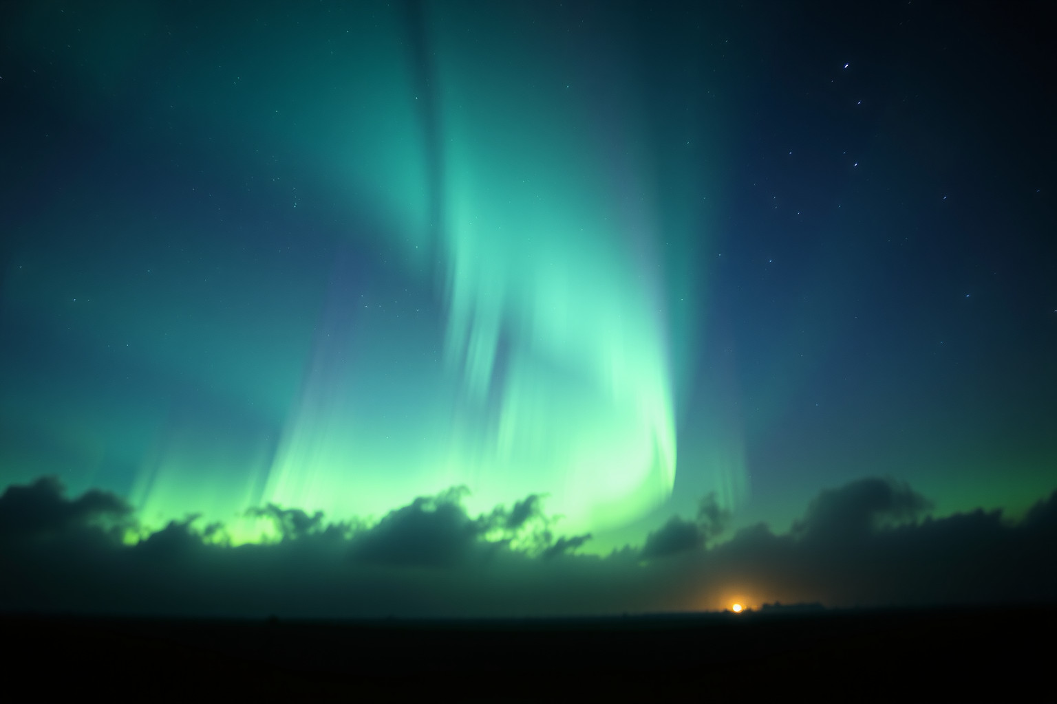 Sognare l'aurora boreale che svanisce simboleggia speranze perdute improvvisamente.