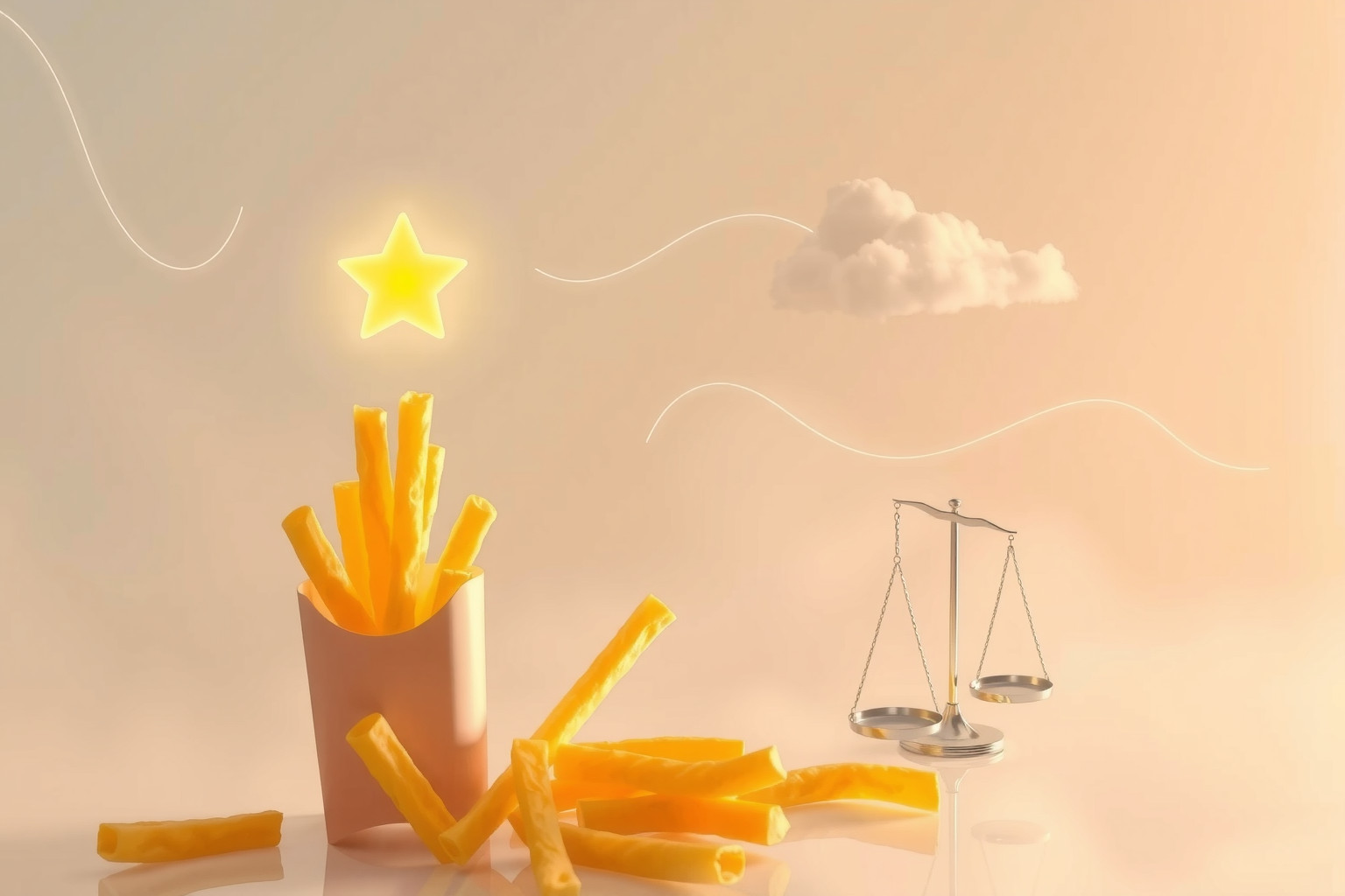 Sognare patatine fritte perfette riflette desiderio di perfezionismo e controllo.