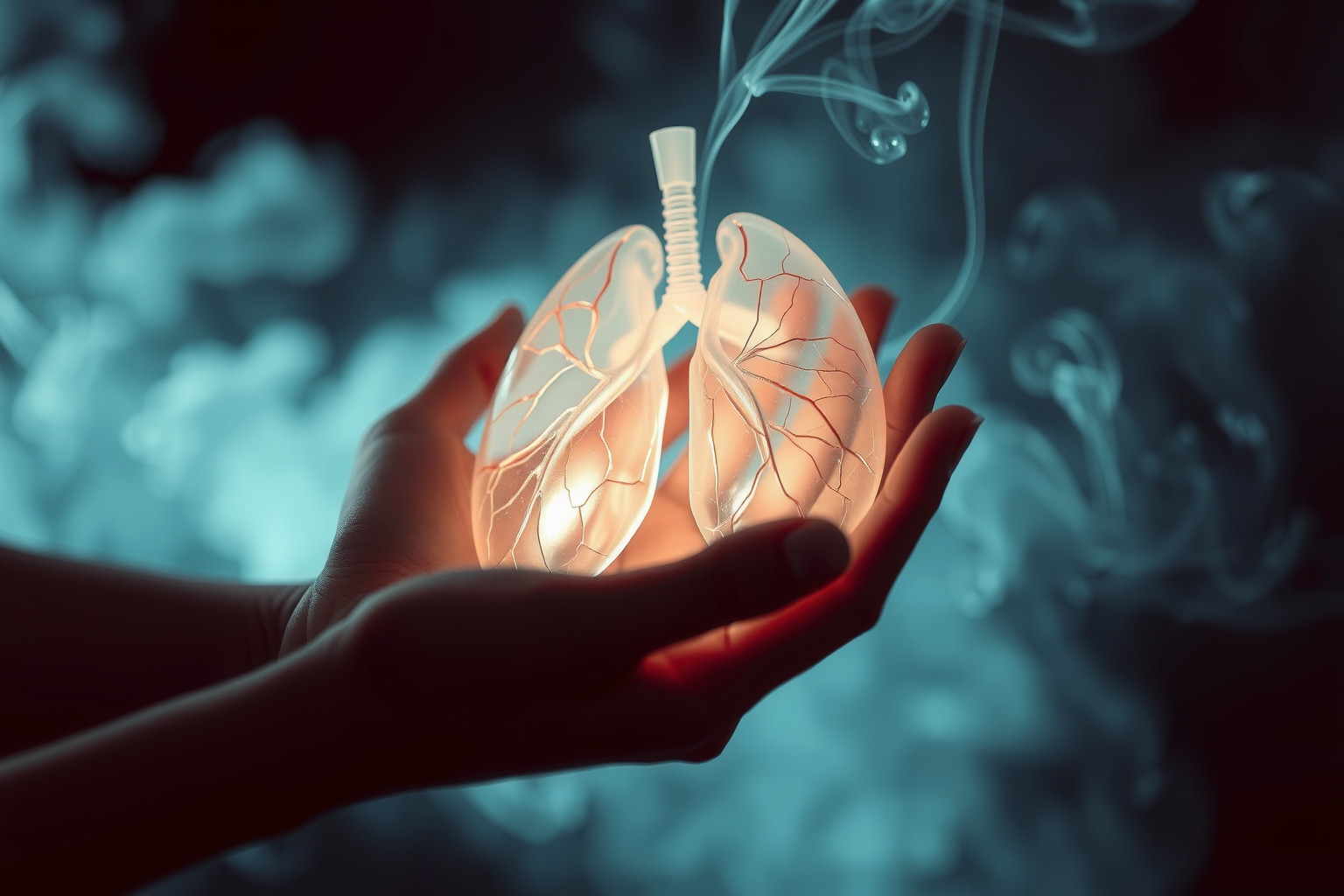 Sognare polmoni danneggiati riflette fragilità e necessità di cura.