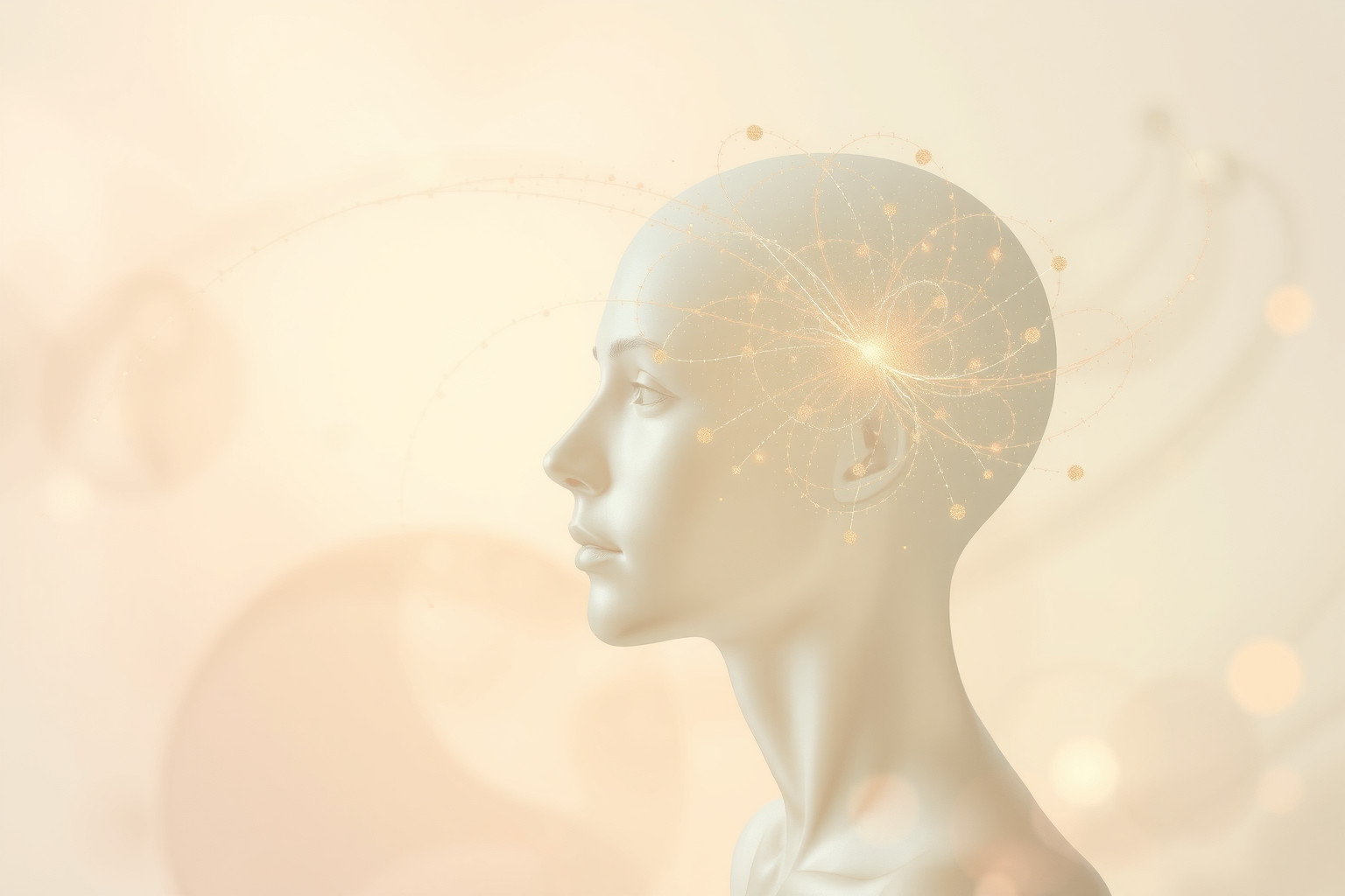 I puntini nella testa simboleggiano idee confuse e in evoluzione.