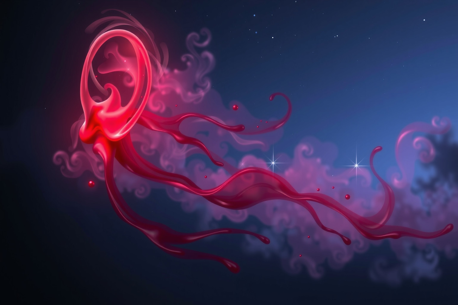 Sognare sangue nella pulizia orecchie indica conflitti emotivi nascosti.