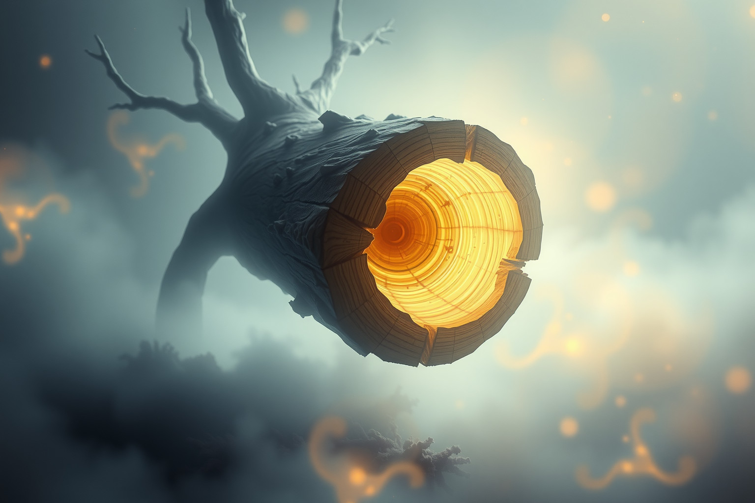 Sognare albero cavo riflette crescita interiore e cicli di vita.