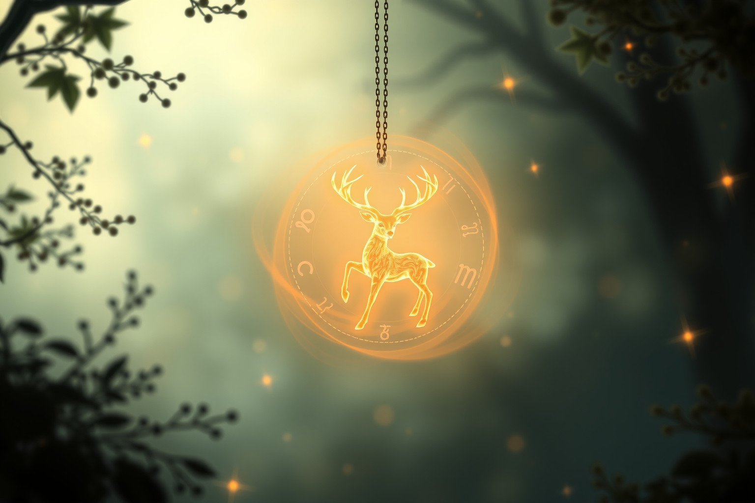 Sognare un amuleto cervo simboleggia protezione e fortuna naturale.