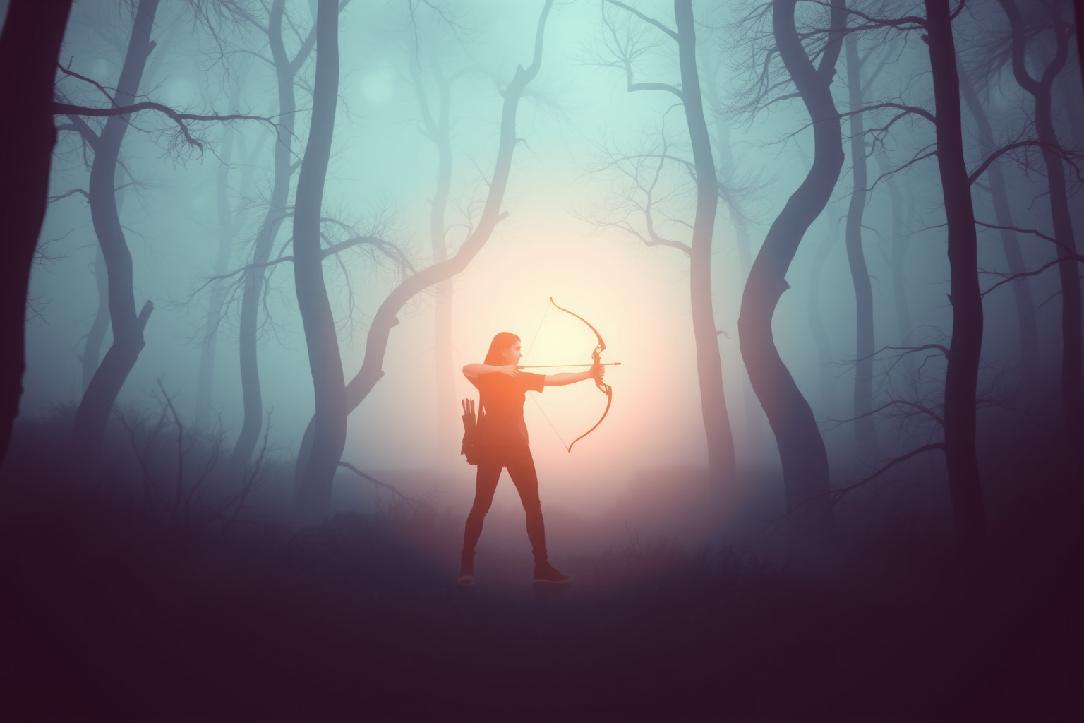 Sognare un arciere nel bosco simboleggia precisione e intuizione nascosta.