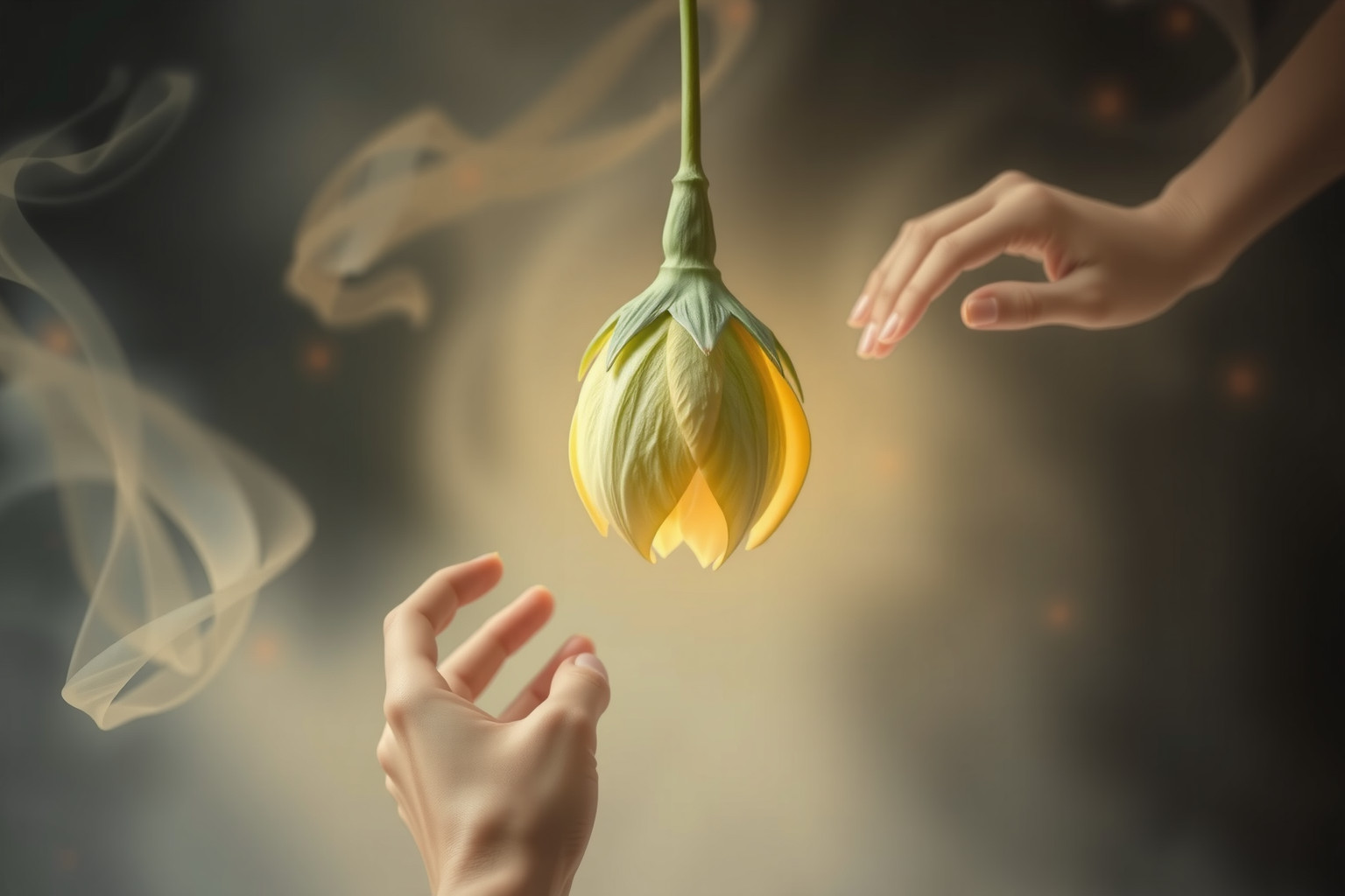 Sognare un bocciolo chiuso riflette blocchi emotivi interiori nascosti.