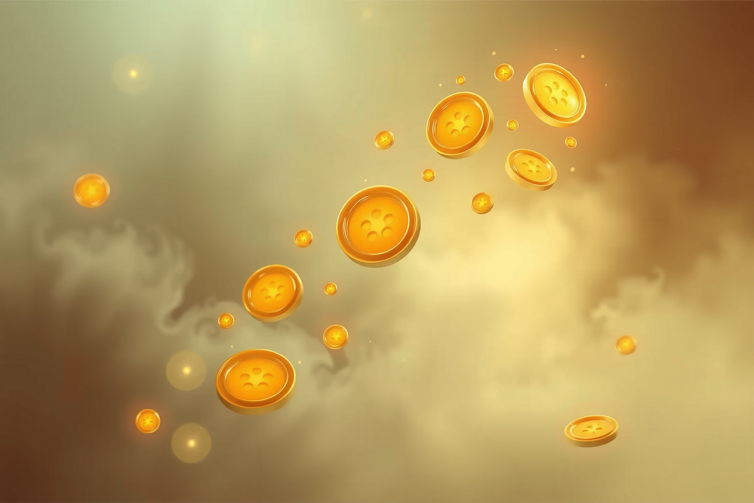 Sognare bottoni d’oro moltiplicarsi simboleggia ricchezza e fortuna crescente.