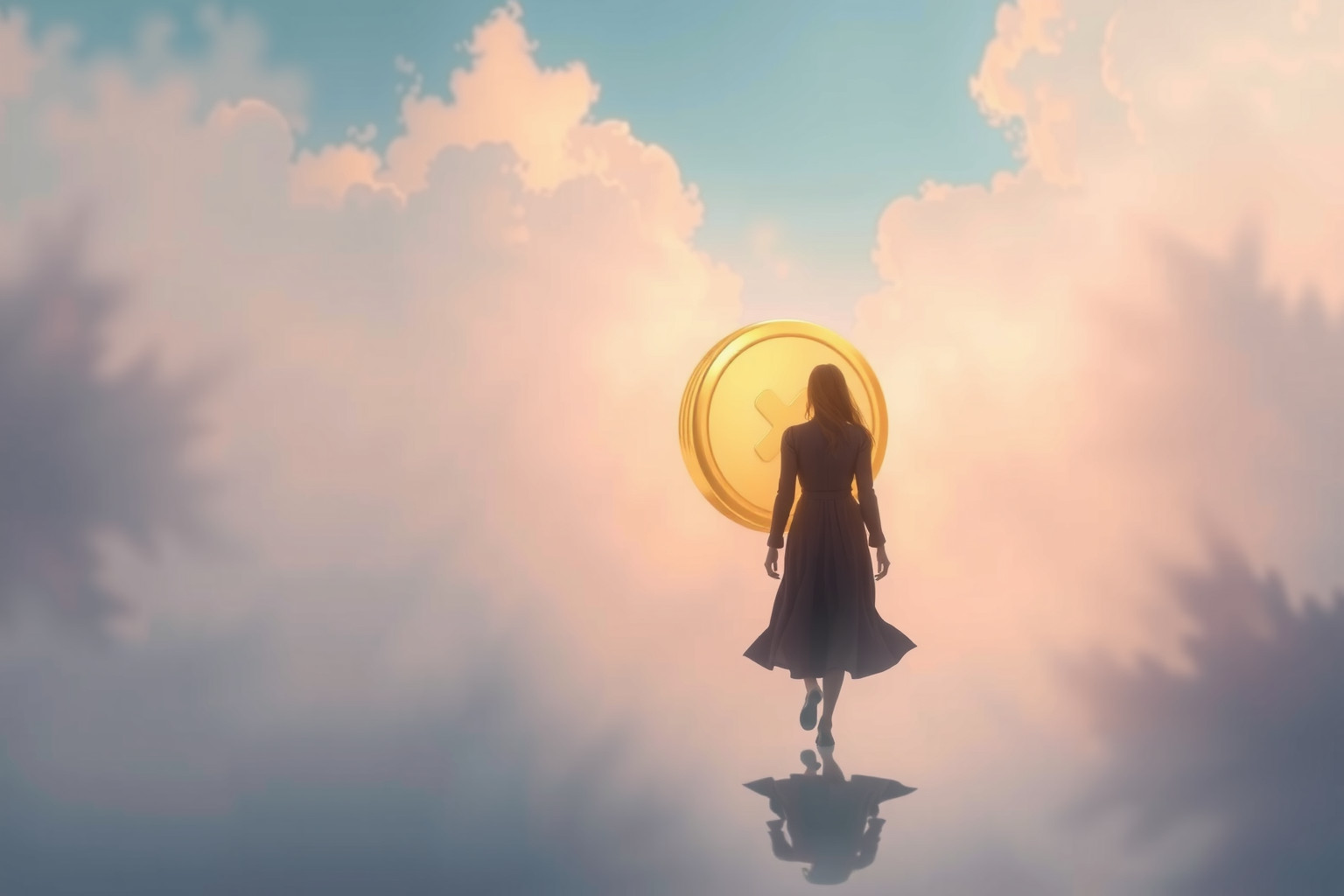 Sognare un bottone d'oro che ti segue simboleggia opportunità imminenti.