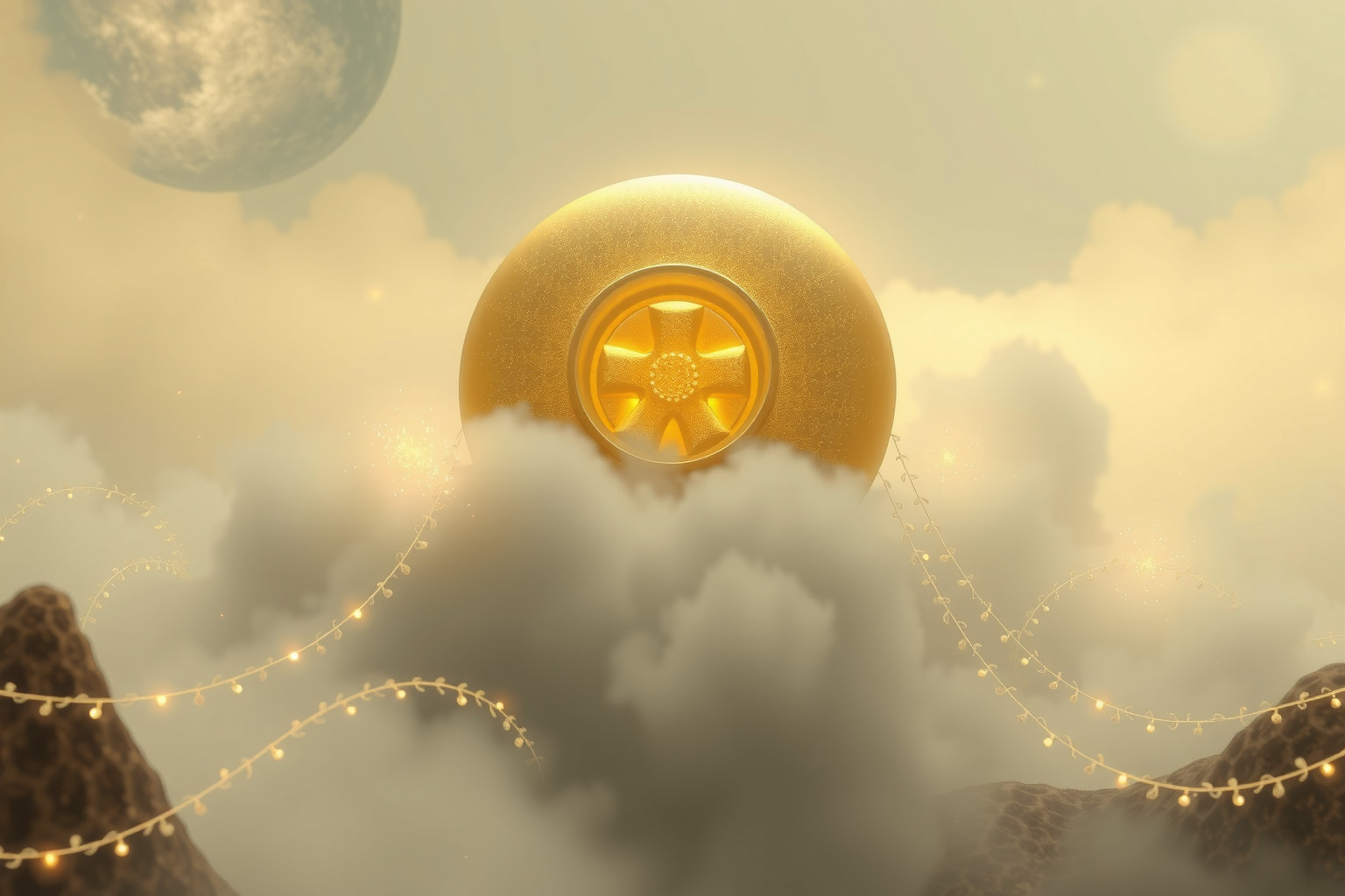 Sognare un bottone d'oro gigante simboleggia successo e potere imminenti.