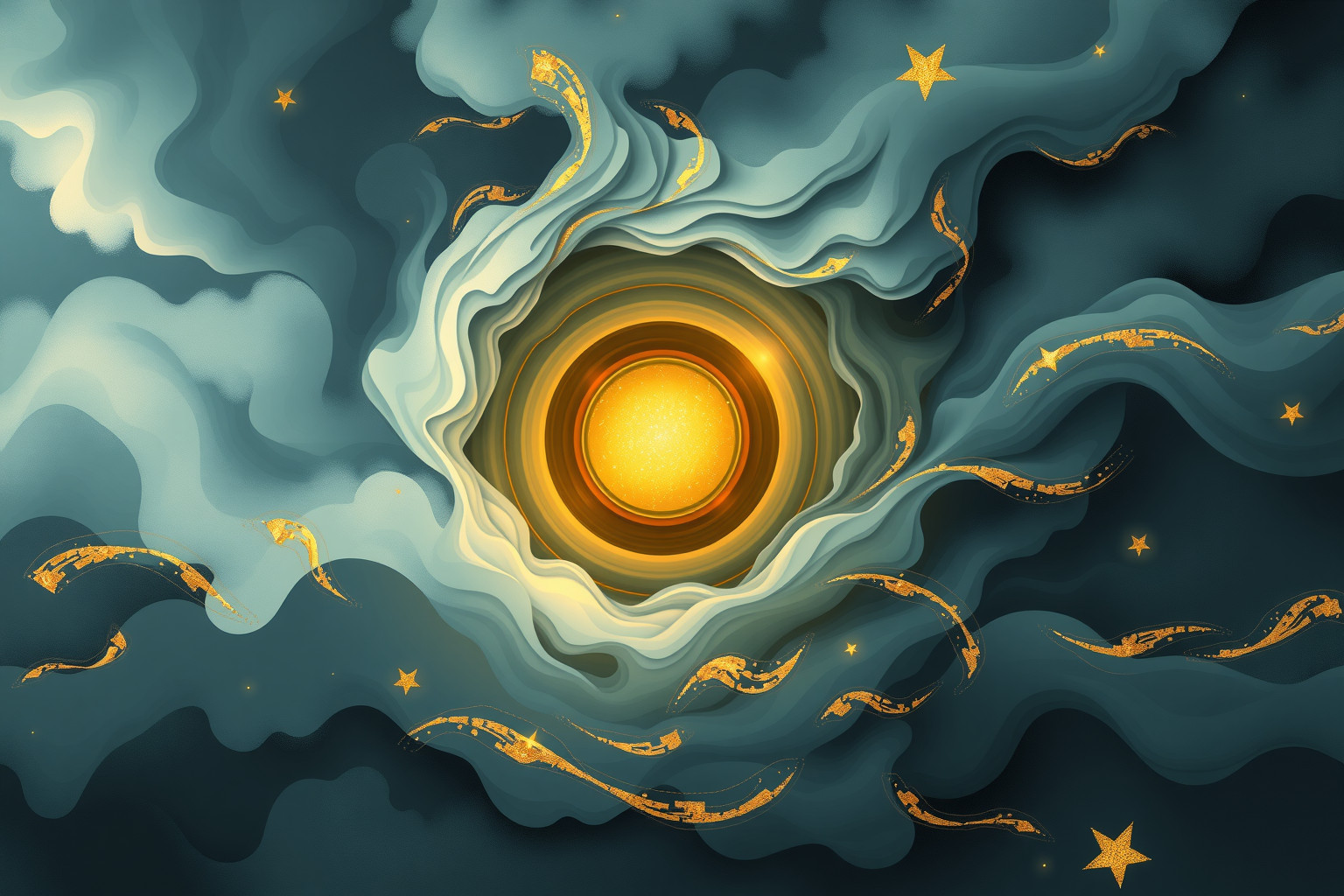 Sognare un bottone d'oro in tempesta simboleggia opportunità incerte.