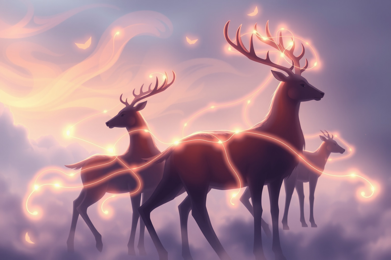 Sognare cervi simboleggia legami familiari e forza comunitaria.