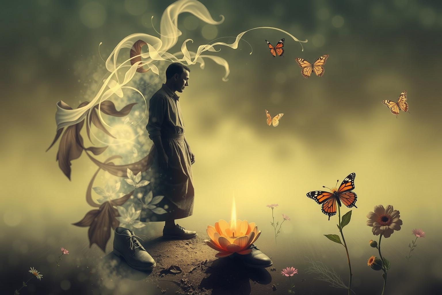 Sognare calzolaio morto simboleggia trasformazione e nuova rinascita interiore.