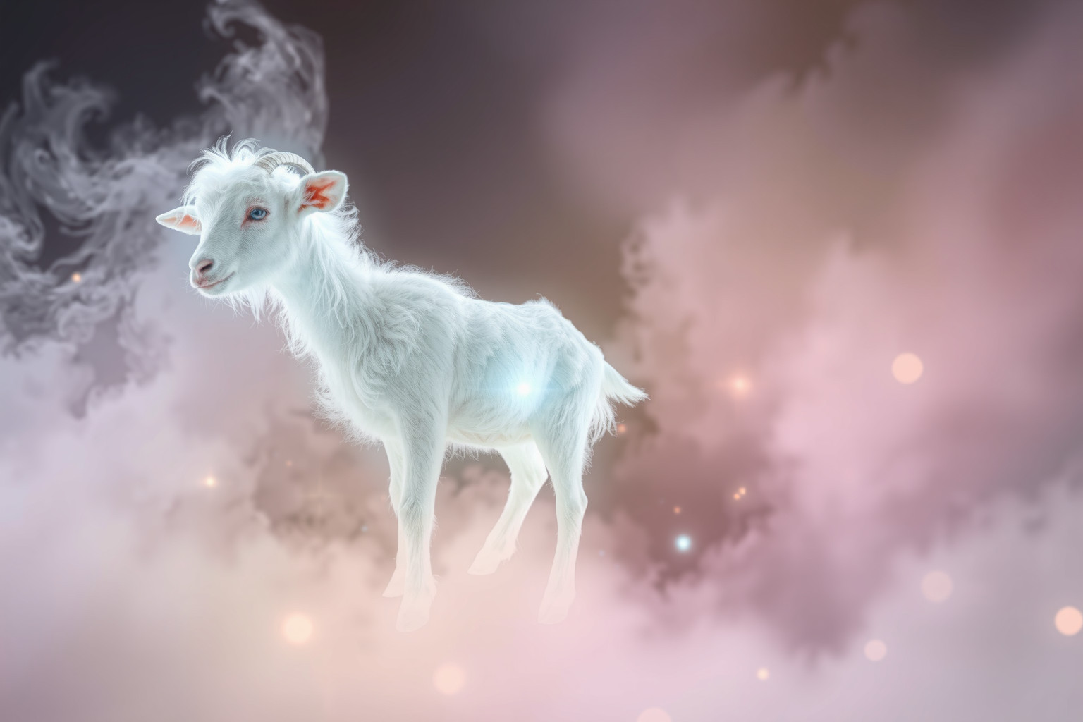 Sognare un capretto bianco simboleggia purezza e nuovi inizi.