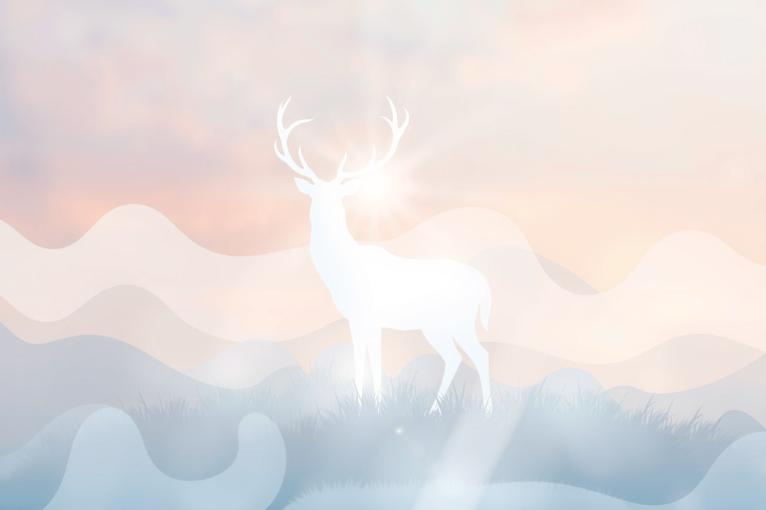 Sognare un cervo bianco simboleggia guida spirituale e purezza interiore.