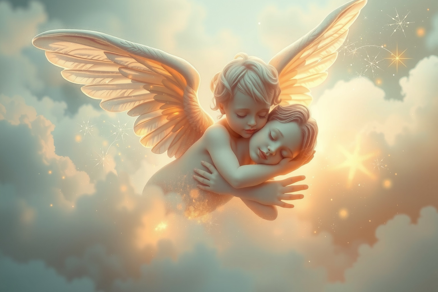 Sognare un cherubino simboleggia protezione divina e innocenza pura.