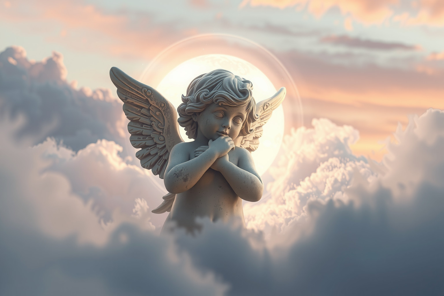 Sognare un cherubino di pietra simboleggia protezione e fermezza interiore.