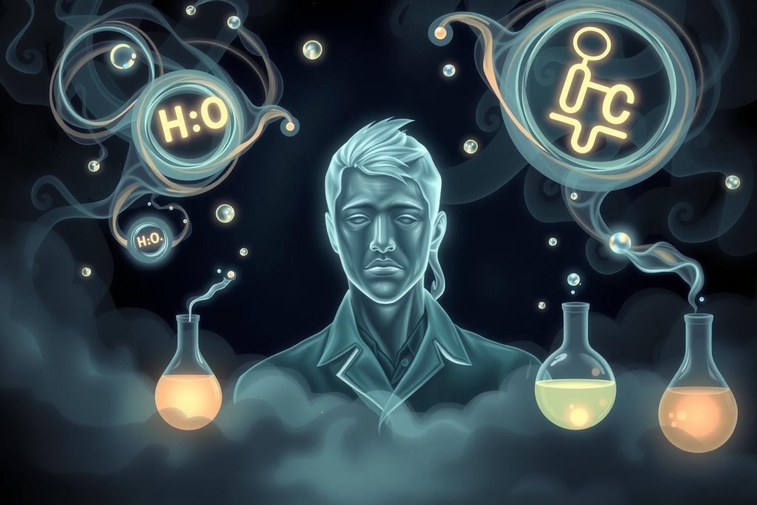 Sognare un chimico spaventato indica paura di scoperte impreviste.