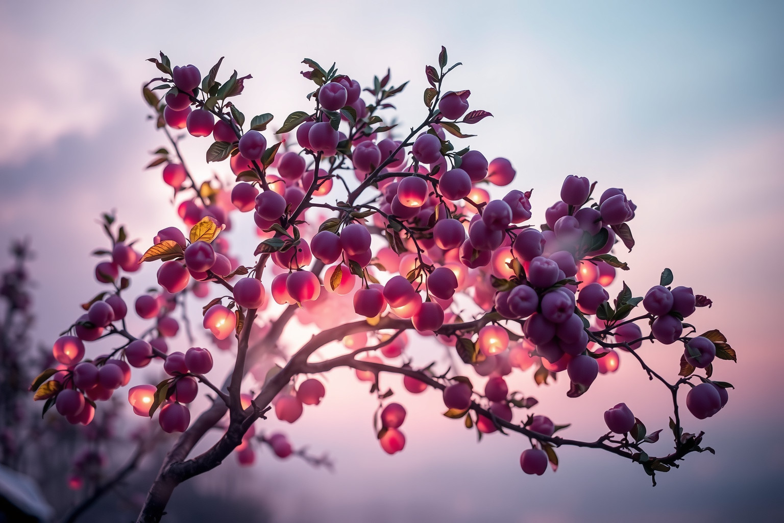 Sognare un ciliegio di prugne simboleggia prosperità e abbondanza imminente.