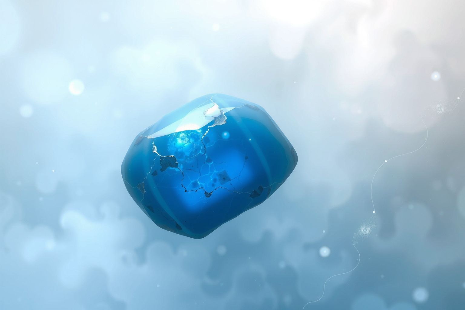 Sognare un diaspro blu simboleggia serenità e protezione interiore.