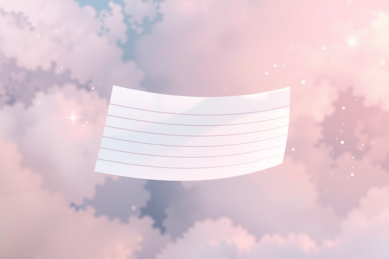 Sognare righe vuote simboleggia libertà e creatività illimitata.