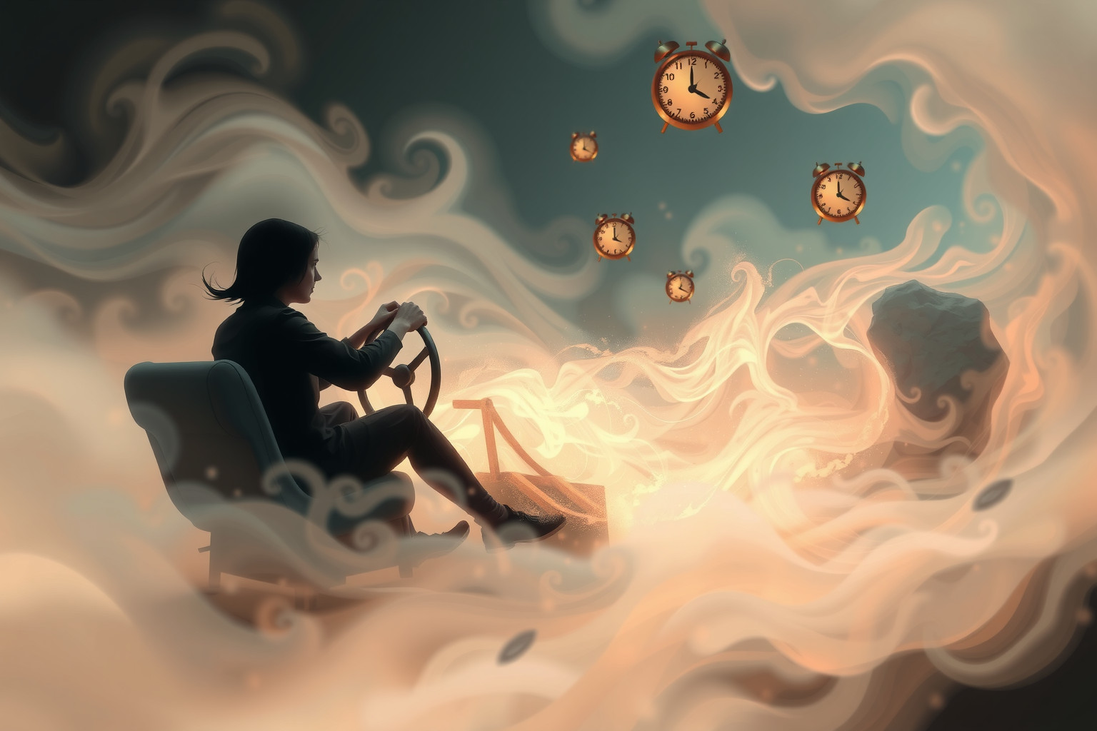 Sognare un idiota che guida riflette insicurezza nelle decisioni personali.