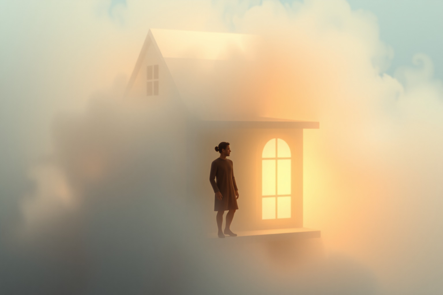 Sognare un idiota in casa indica confusione emotiva e dubbi interiori.