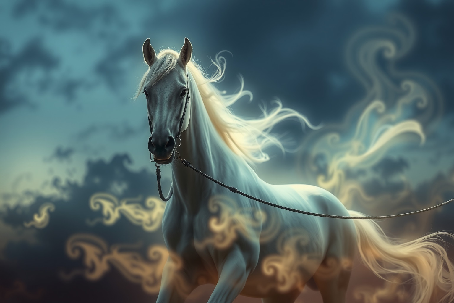 Sognare Lipizzano con briglie rotte indica stress e difficoltà finanziarie.