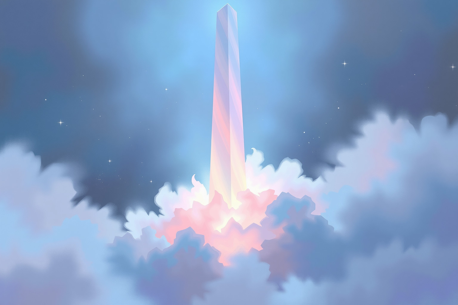 Sognare obelischi che cambiano colore simboleggia trasformazioni interiori profonde.