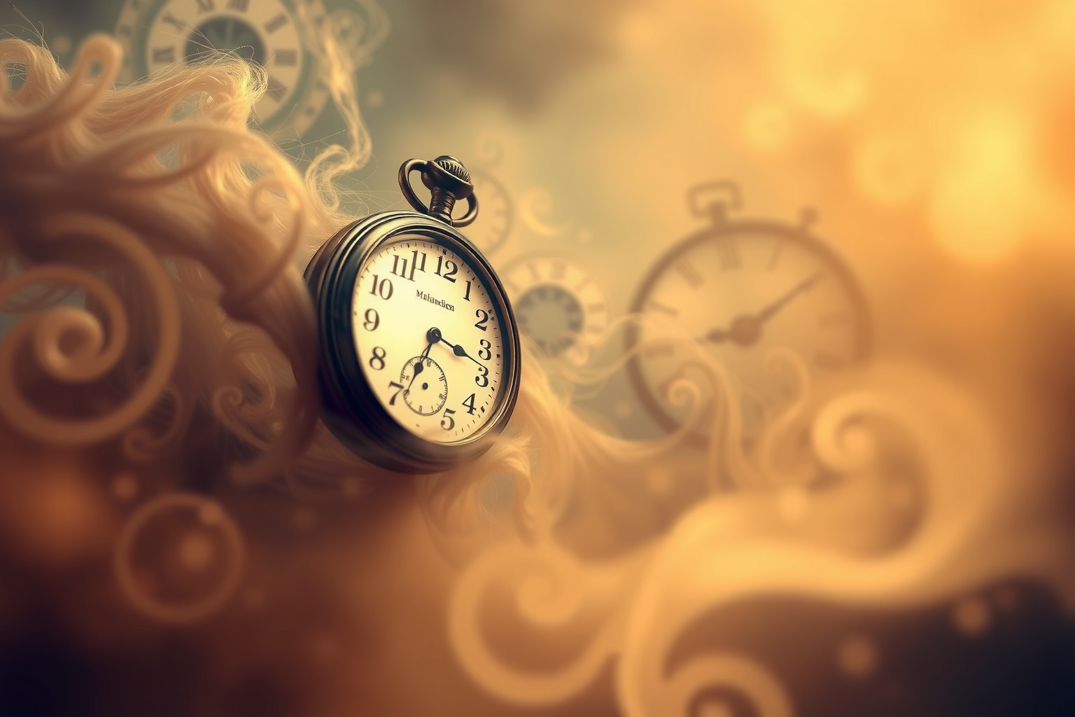 Sognare un orologio da tasca simboleggia il controllo del tempo passato.