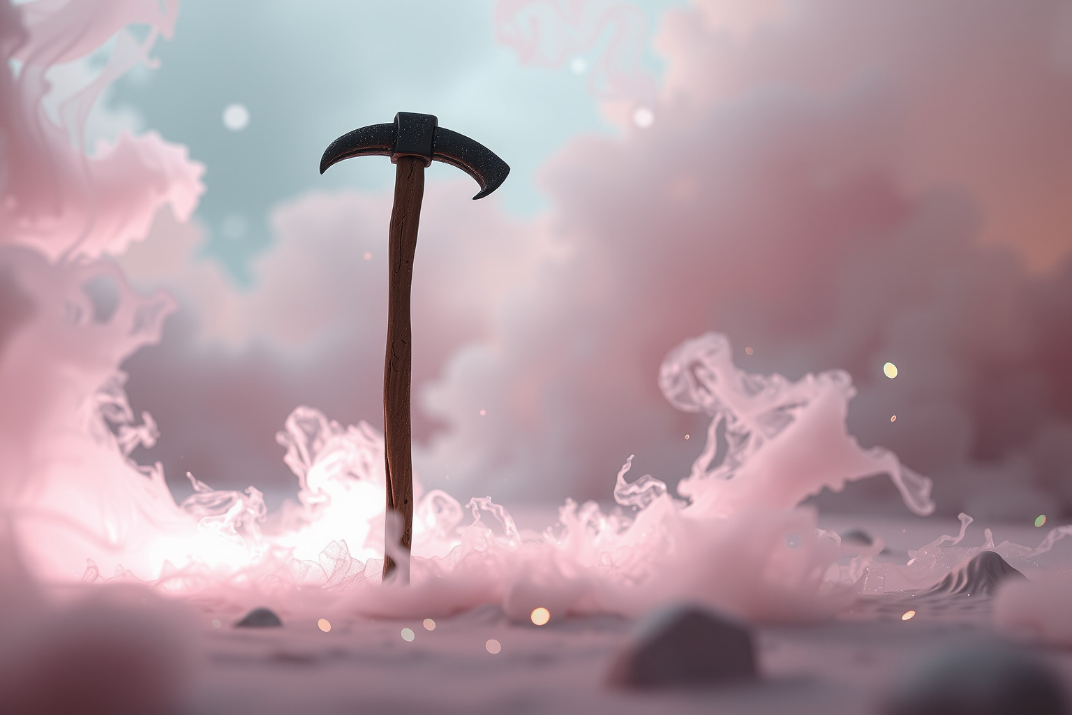 Sognare un piccone sepolto simboleggia talenti nascosti pronti a emergere.