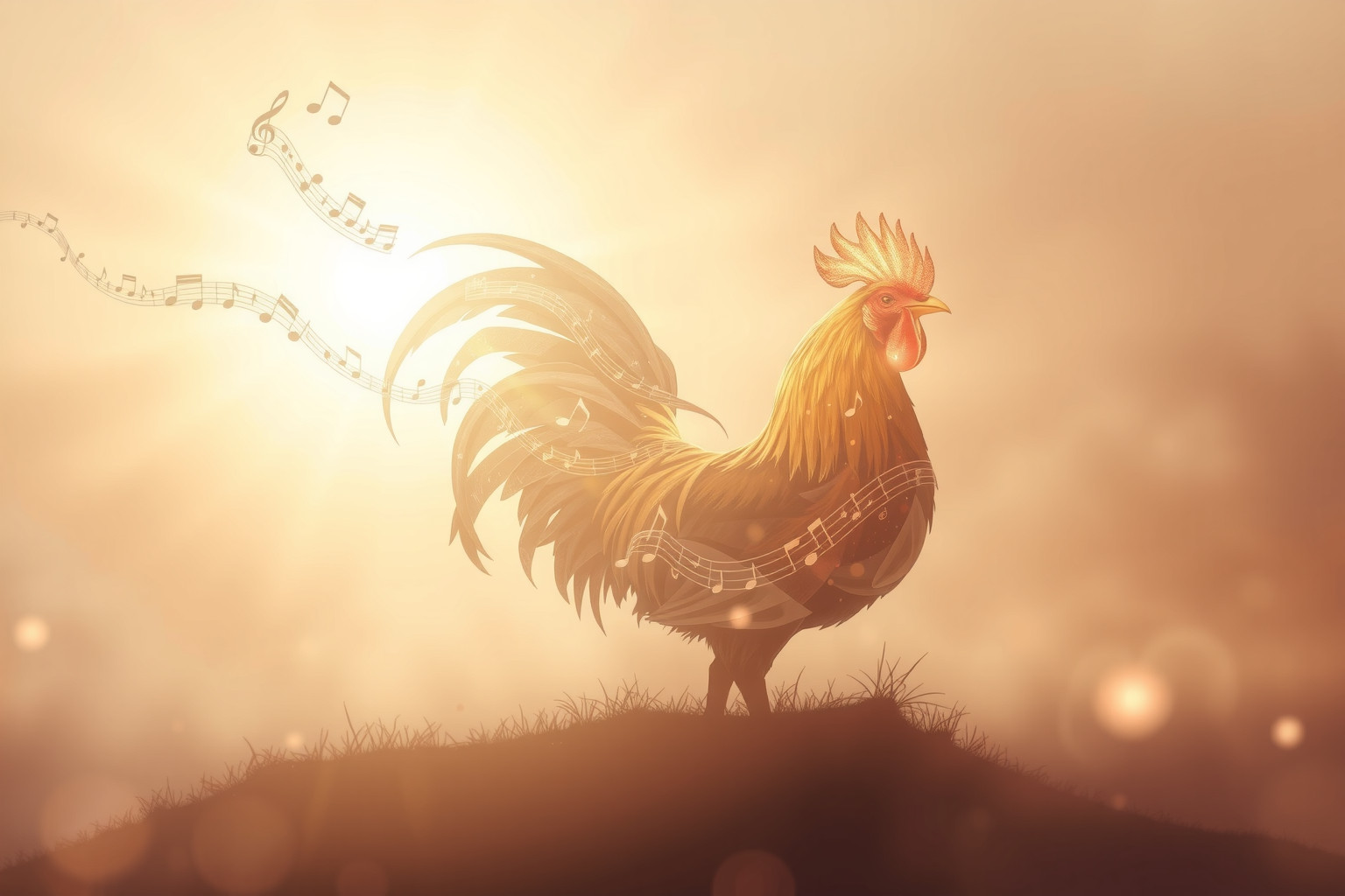 Sognare un pollo che canta annuncia nuove consapevolezze imminenti.