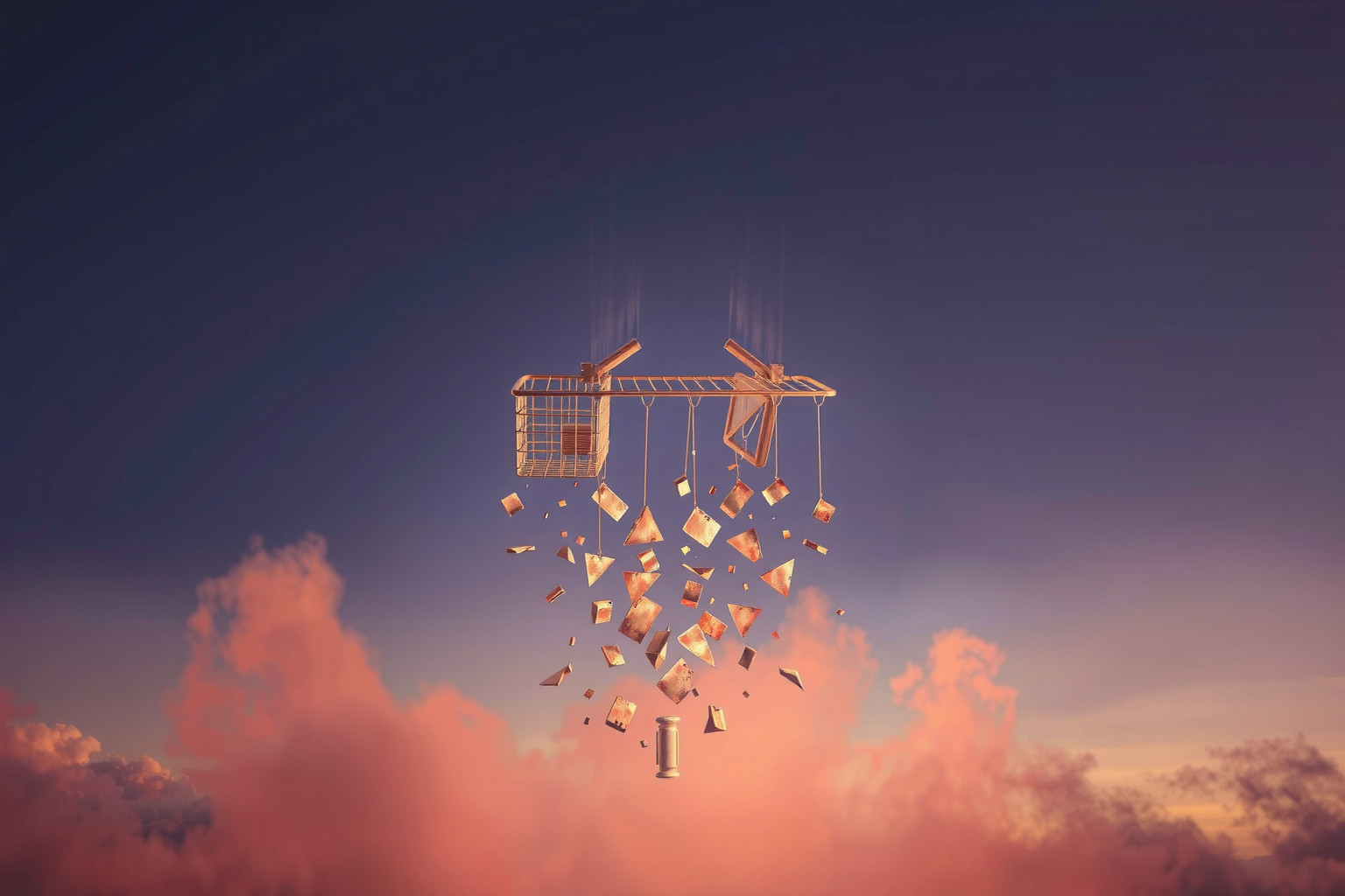 Sognare un portapacchi che cade riflette paura di imprevisti imminenti.