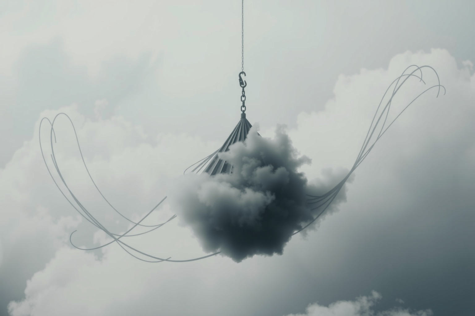 Sognare un rampino che solleva peso indica forza interiore crescente.