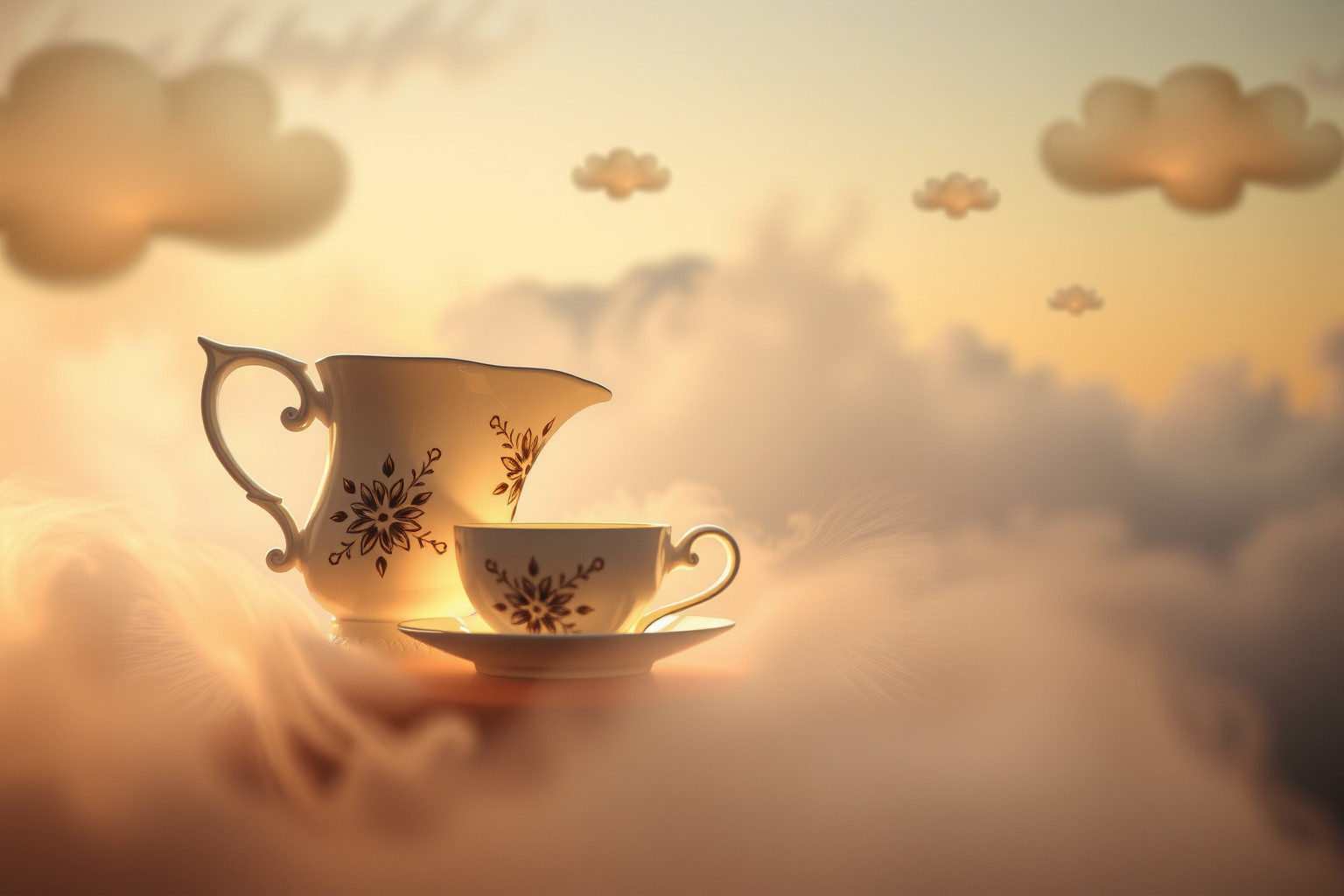 Sognare un servizio da caffè vintage evoca ricordi e tradizioni perdute.