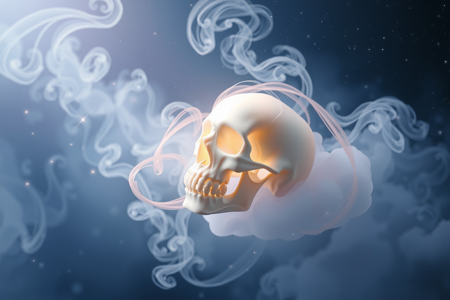 Sognare un teschio simboleggia trasformazione e consapevolezza della mortalità.