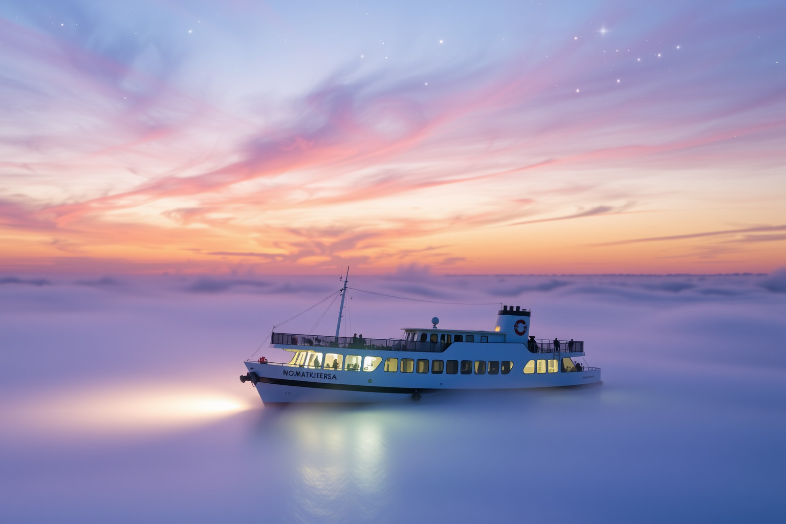 Sognare un traghetto verso l’ignoto simboleggia nuove avventure interiori.