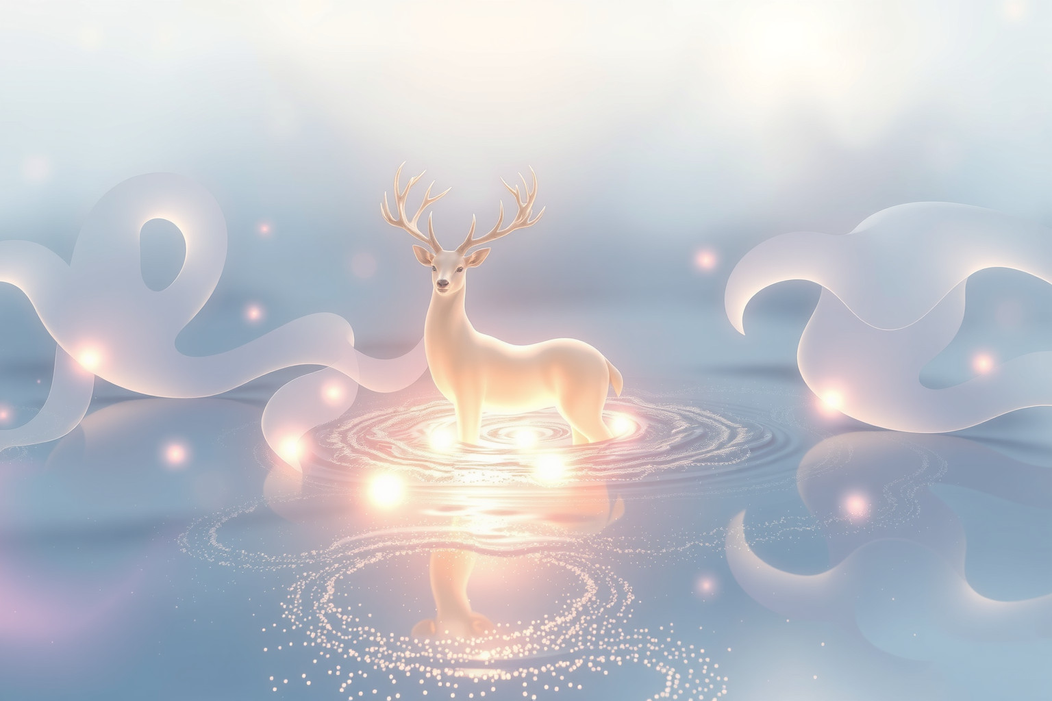Sognare la caccia al cervo vicino all'acqua simboleggia intuizione e purificazione.