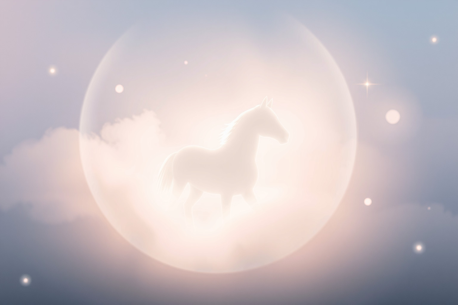 Sognare una cavalla bianca simboleggia purezza e rinascita spirituale.