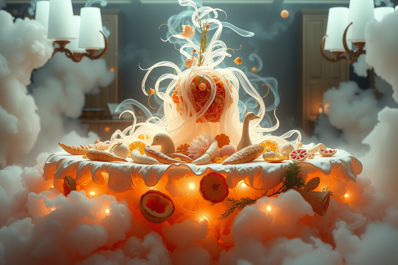 Sognare cena abbondante riflette eccesso e desiderio di indulgenza.