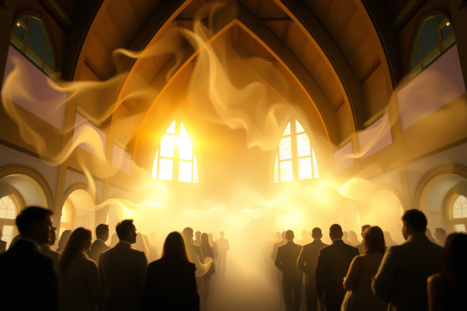 Sognare una chiesa affollata simboleggia conforto e unione spirituale.